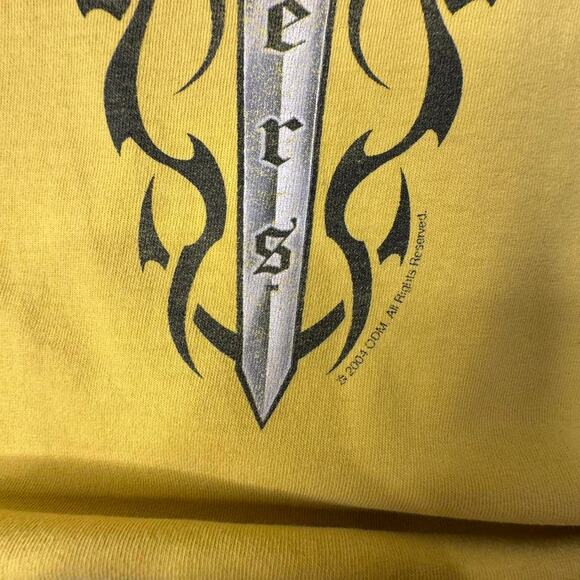 Vintage Distressed 2004 Orange County Choppers Yellow Sword Graphic Tshirt XL - Picture 4 of 8